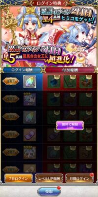超次元彼女の累計ログイン