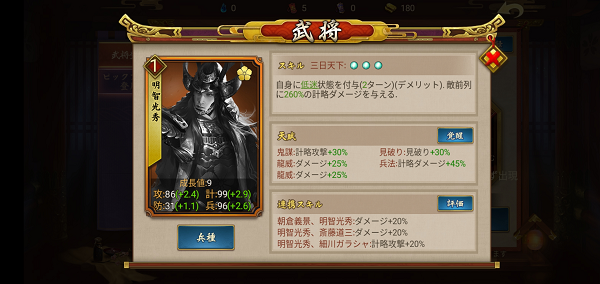 戦国布武、明智光秀