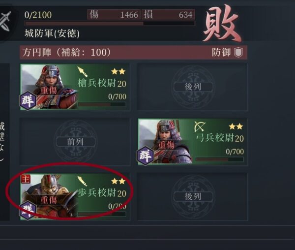 今三国志の攻城の敵軍の配置