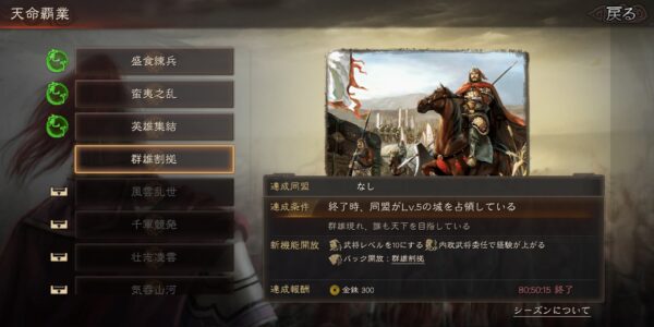 三国志真戦の覇業