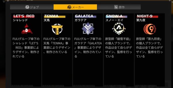 フィギュアストーリーのメーカー