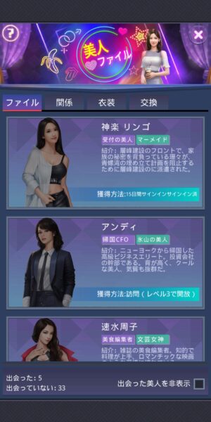 社長ご決断をの美人ファイル