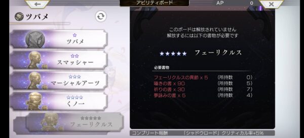 アナデン キャラ ツバメボード