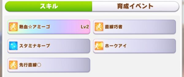 ウマ娘のエルコンドルパサーのスキル