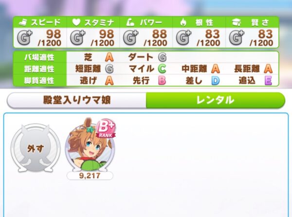 ウマ娘の継承ウマ娘のレンタル