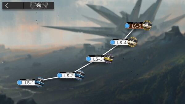 アークナイツの戦術演習風景