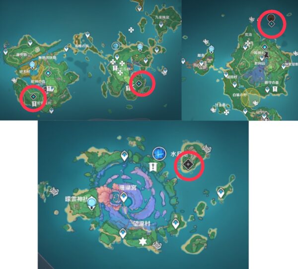 原神秘境場所稲妻