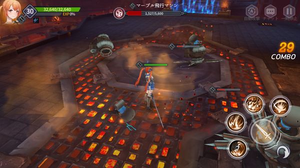 乱闘少女 ガールズクラッシュの戦闘画面