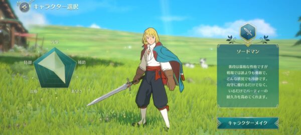 二ノクロ ソードマン ステータス