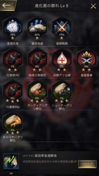 ザアンツのバリア・習性・習性建築・生物残骸の使い方などについてご紹介します。