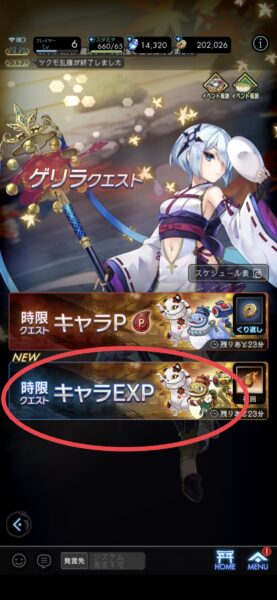 ラグナドールのキャラEXPについて