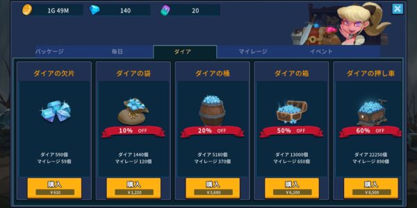 ドラゴンナイト育成の課金