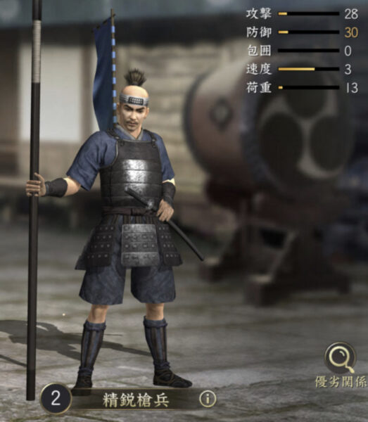 新信長の野望の槍兵