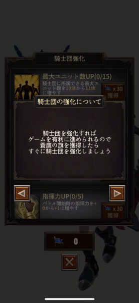 亡国の騎士団　騎士団の強化