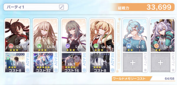 アリスフィクションの6人編成