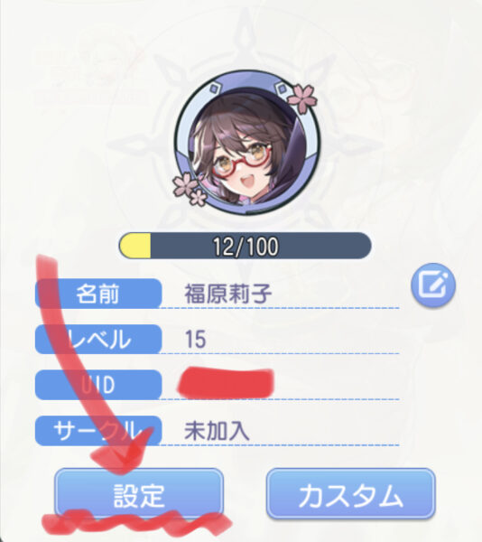 東方アルカディアレコードの設定アイコン