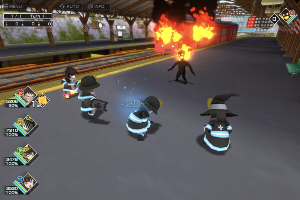 炎炎ノ消防隊 炎舞ノ章の戦闘チュートリアル