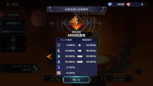 Devil Hunter Idle　ガチャレベルの最大は