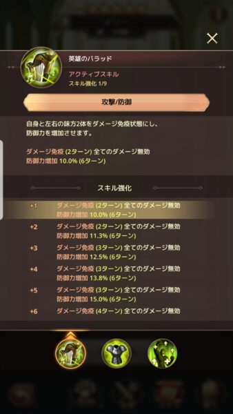 魔石騎士団 PuzzleWar　スキル強化一覧