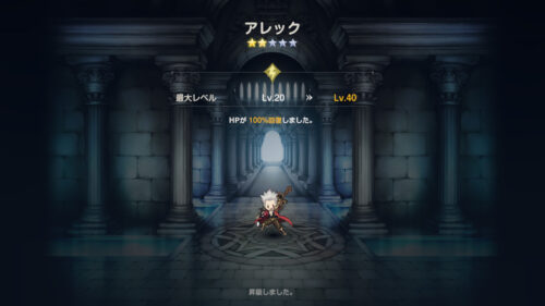 ブラウンダスト2　昇級でレベル上限を解放