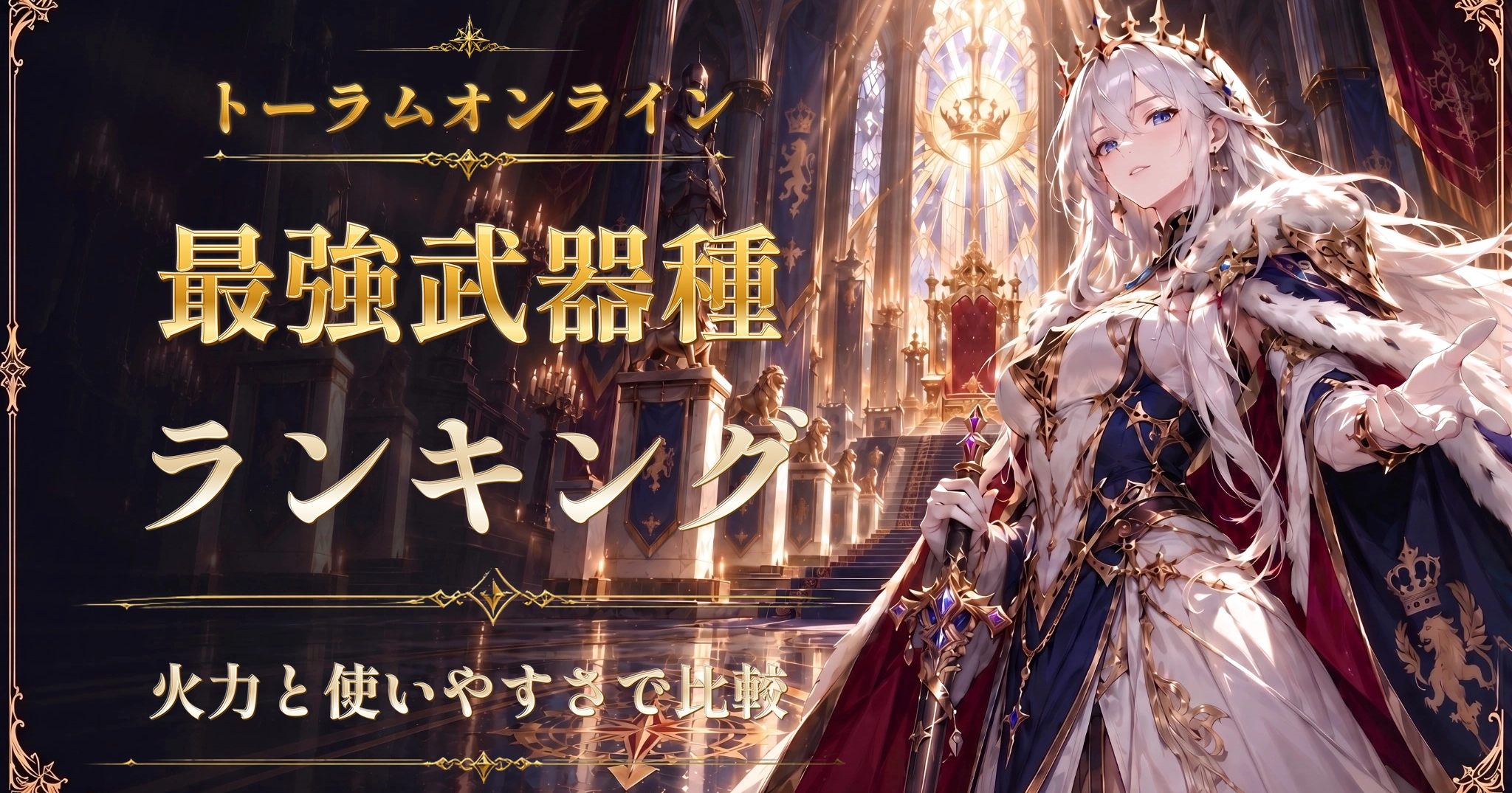 トーラムオンラインの最強武器種ランキング｜火力と使いやすさで比較