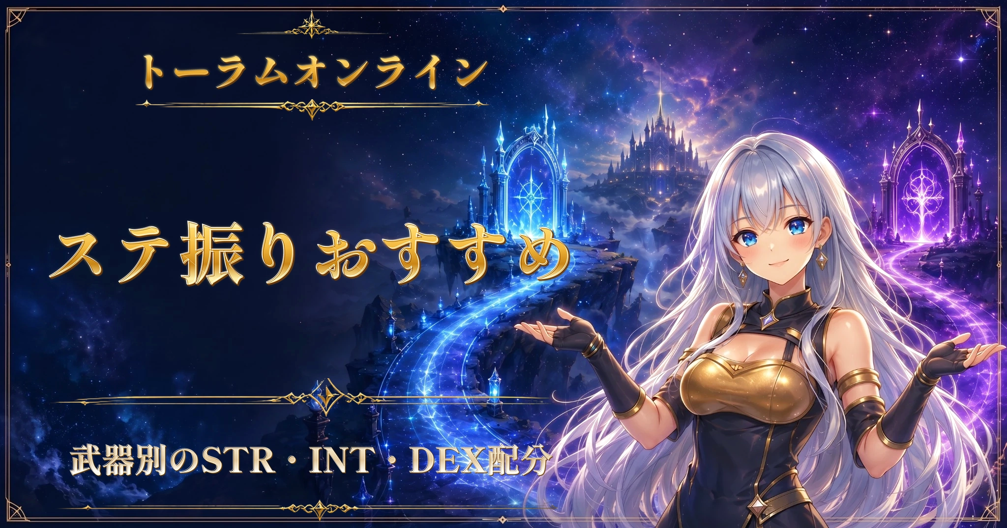 トーラムオンラインのステ振りおすすめ｜武器別のSTR・INT・DEX配分