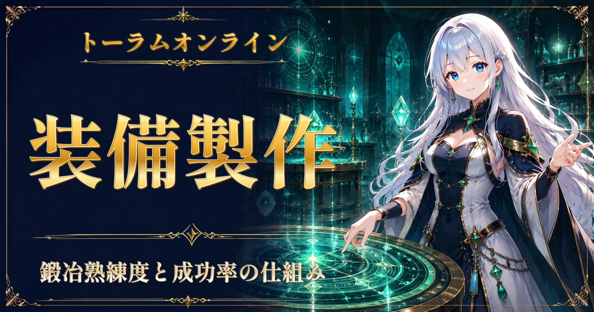 トーラムオンラインの装備製作|鍛冶熟練度と成功率の仕組み