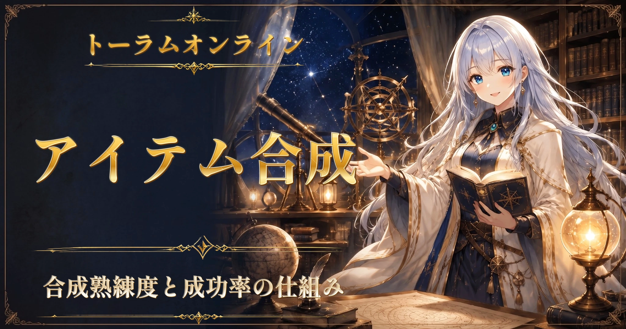 トーラムオンラインのアイテム合成|合成熟練度と成功率の仕組み