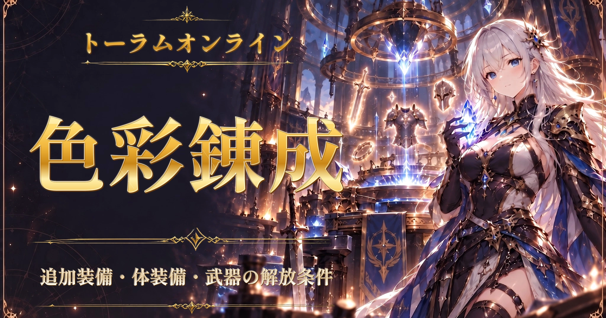 トーラムオンラインの色彩錬成|追加装備・体装備・武器の解放条件