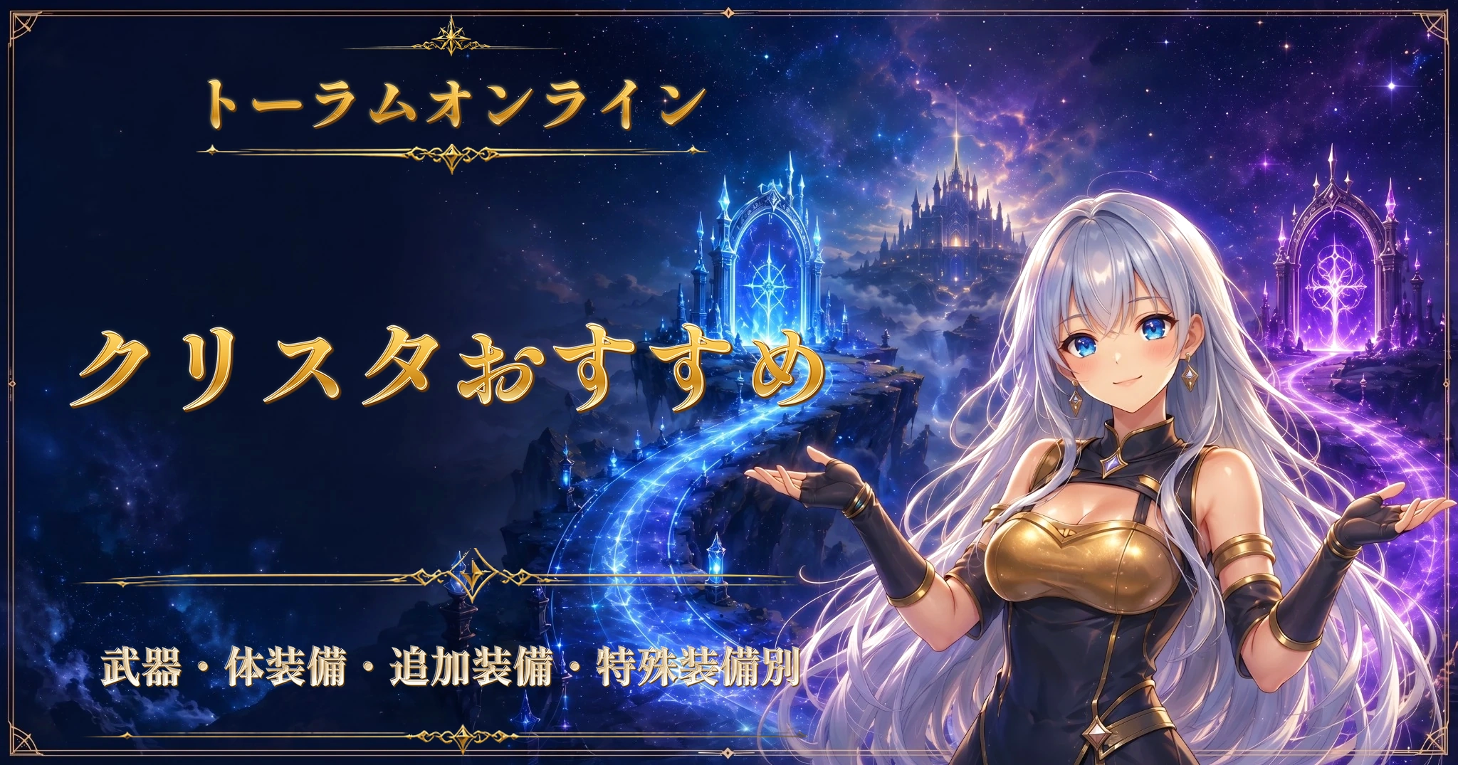 トーラムオンラインのクリスタおすすめ｜武器・体装備・追加装備・特殊装備別