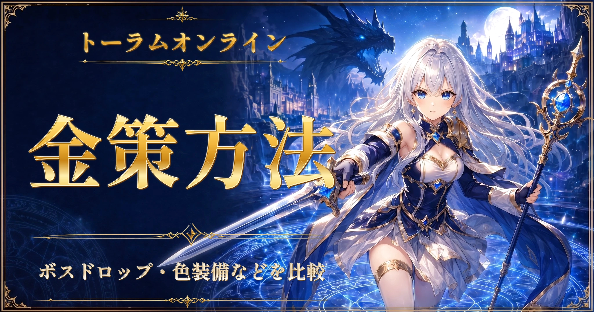 トーラムオンラインの金策方法｜ボスドロップ・色装備などを比較