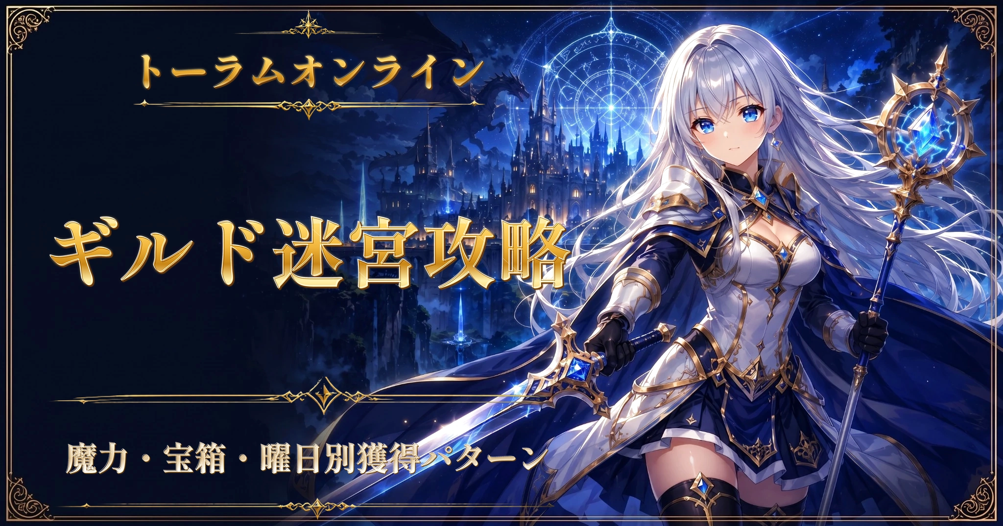 トーラムオンラインのギルド迷宮攻略｜魔力・宝箱・曜日別獲得パターン