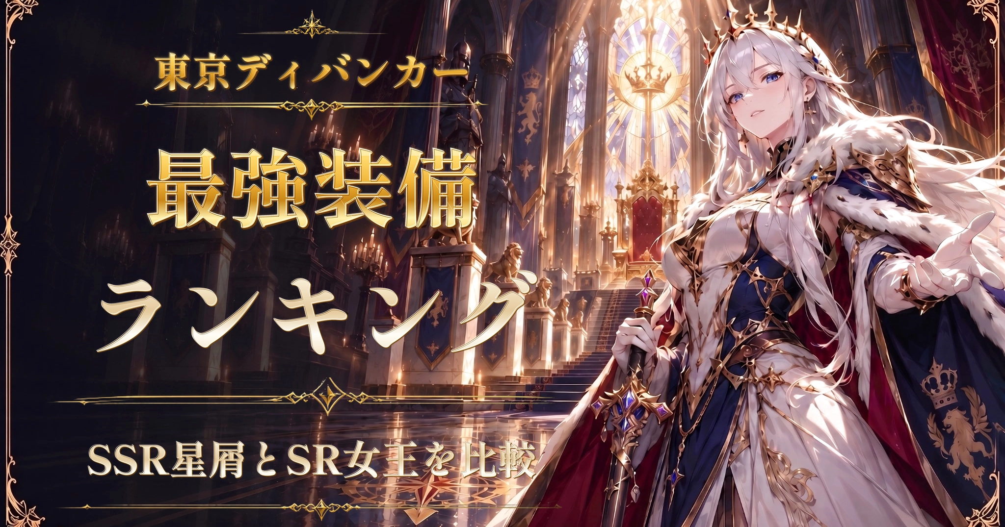 東京ディバンカーの最強装備ランキング|SSR星屑とSR女王を比較
