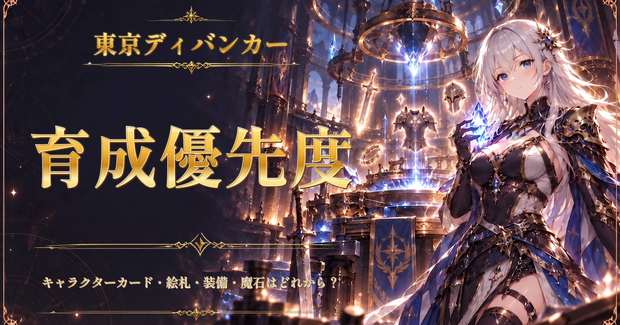 東京ディバンカーの育成優先度｜キャラクターカード・絵札・装備・魔石はどれから？