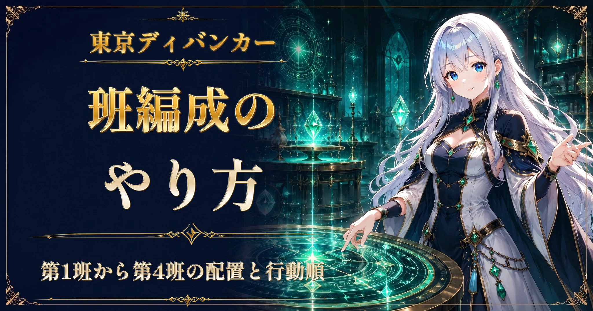 東京ディバンカーの班編成のやり方｜第1班から第4班の配置と行動順