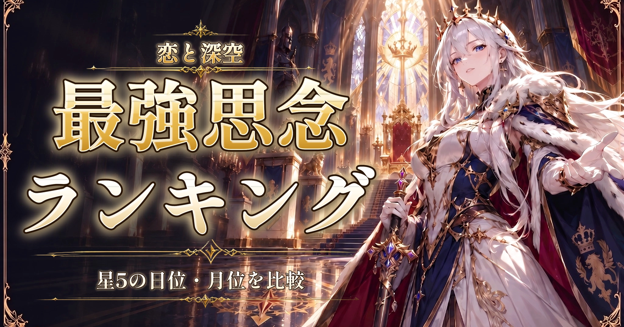 恋と深空の最強思念ランキング｜星5の日位・月位を比較