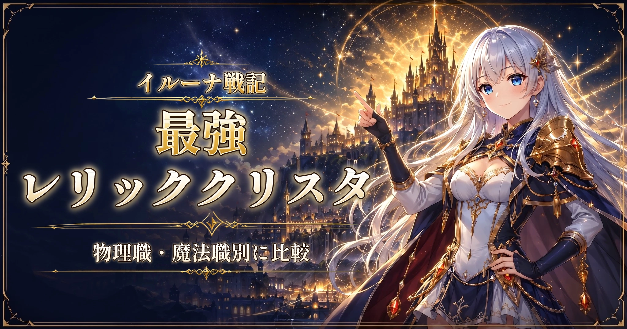 イルーナ戦記の最強レリッククリスタ｜物理職・魔法職別に比較