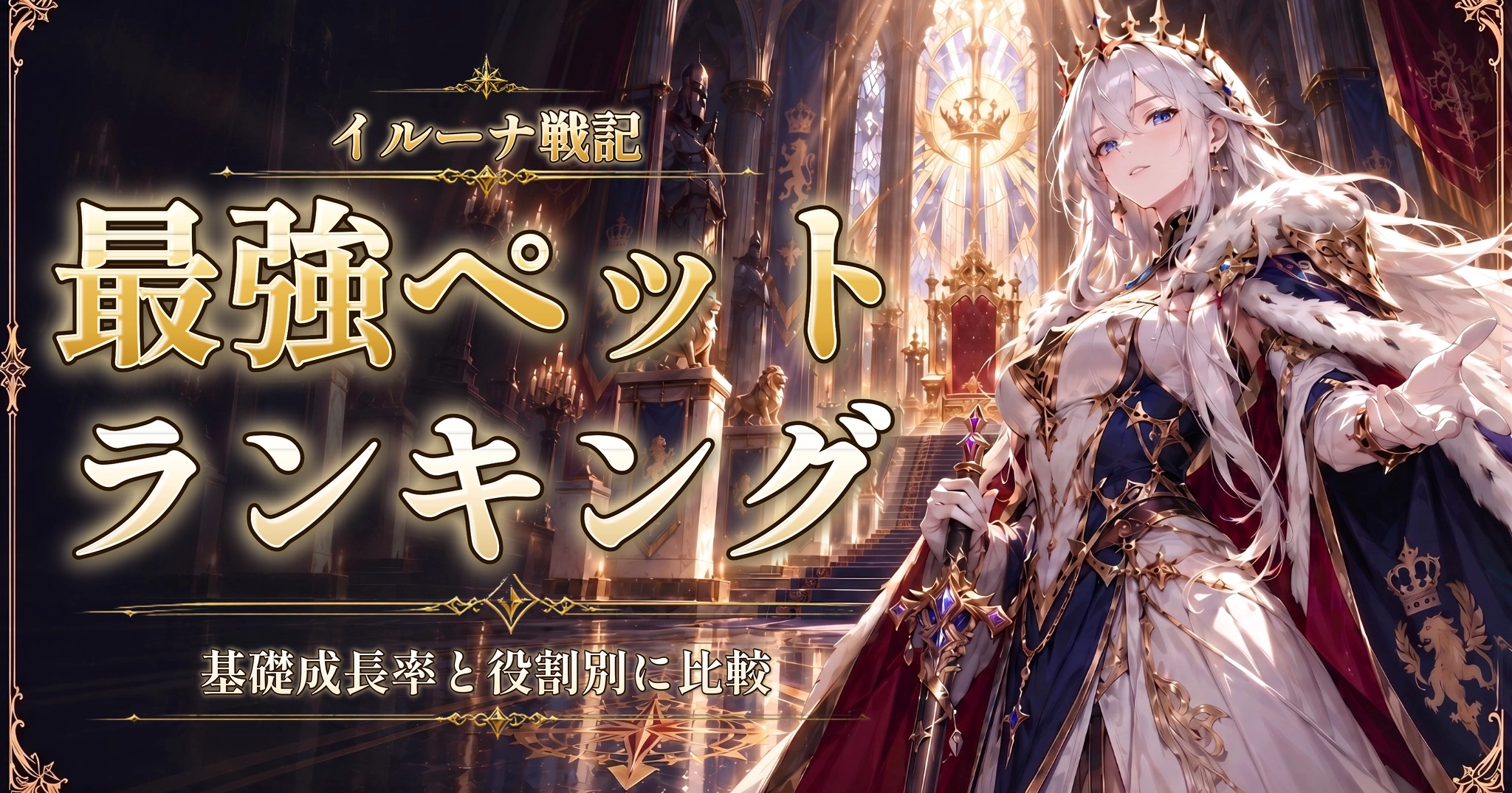 イルーナ戦記の最強ペットランキング|基礎成長率と役割別に比較