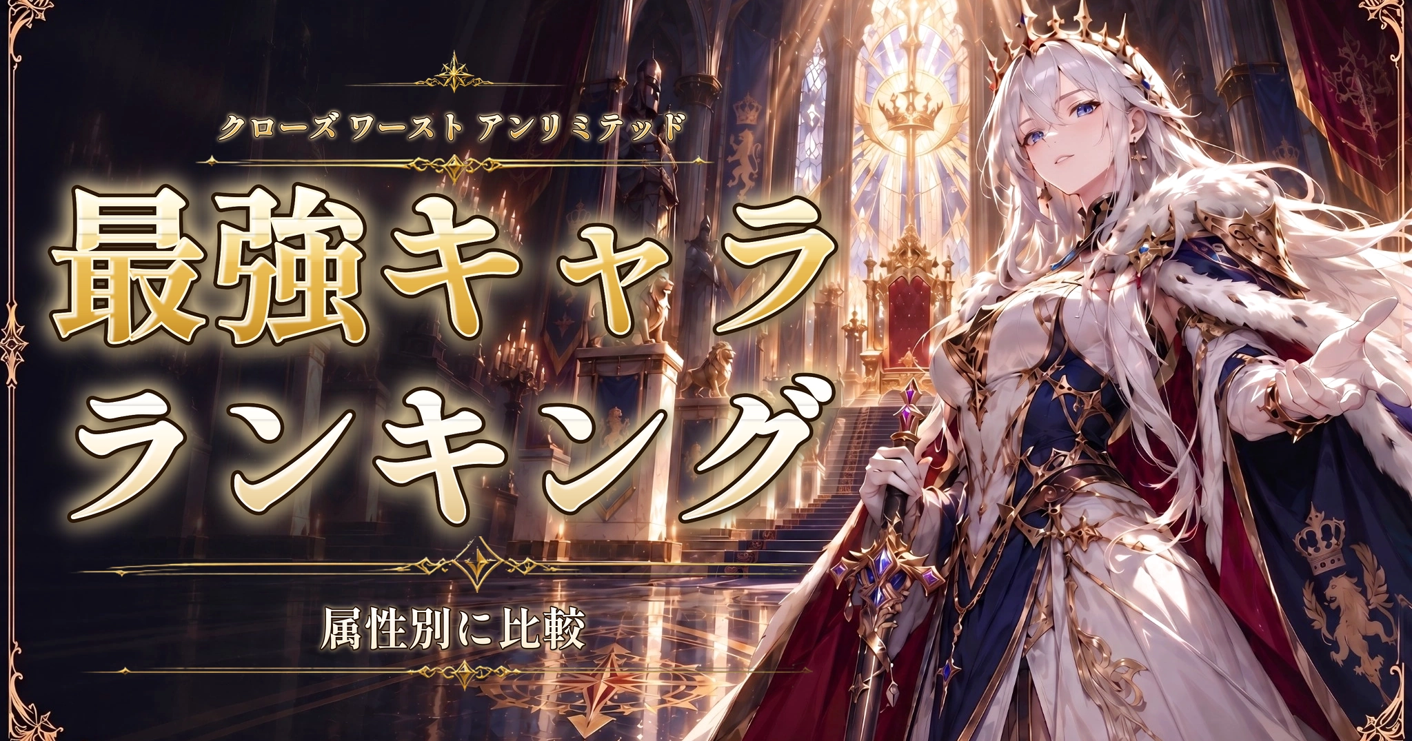 クローズ ワースト アンリミテッドの最強キャラランキング｜属性別に比較