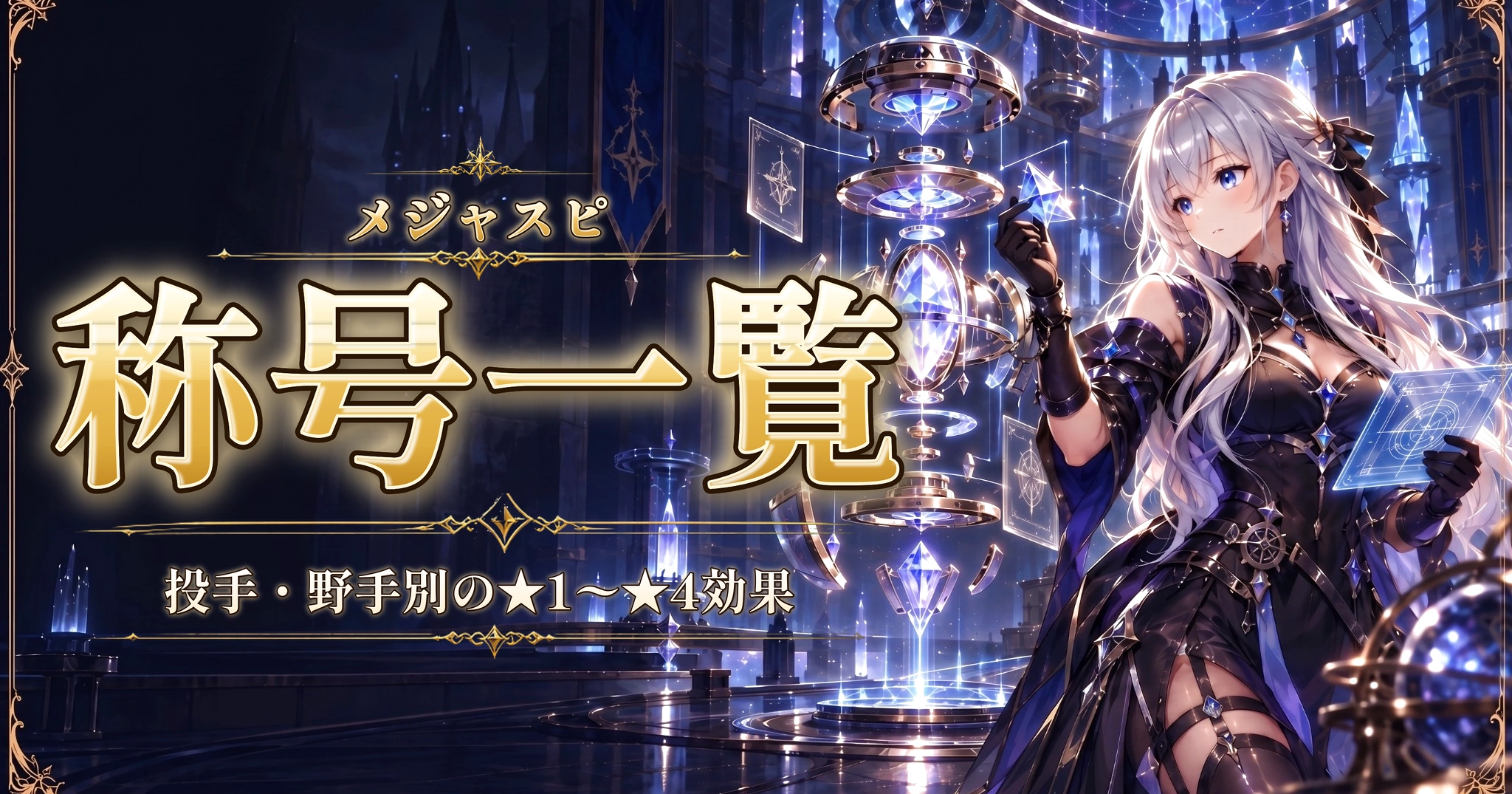 メジャスピの称号一覧｜投手・野手別の★1〜★4効果