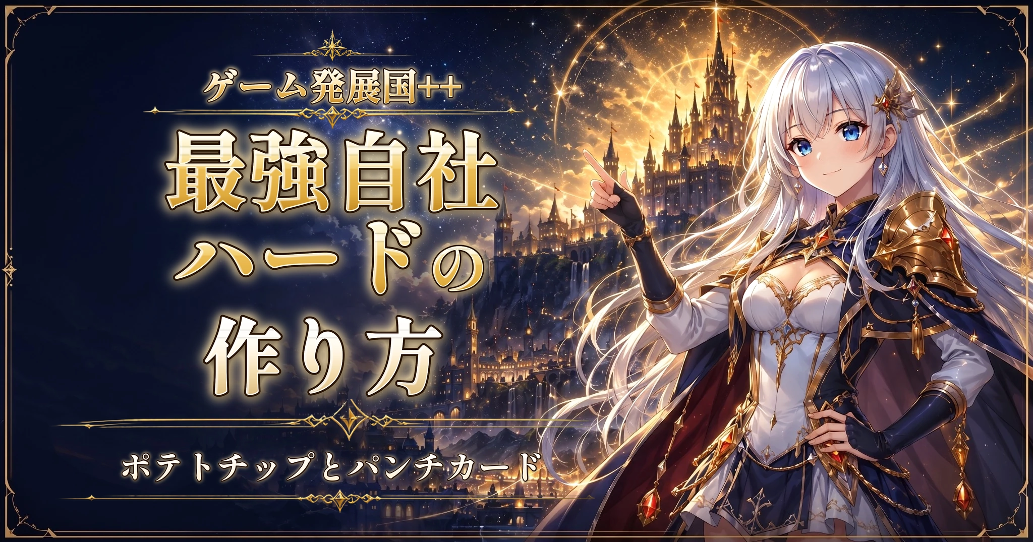 ゲーム発展国++の最強自社ハードの作り方｜ポテトチップとパンチカード