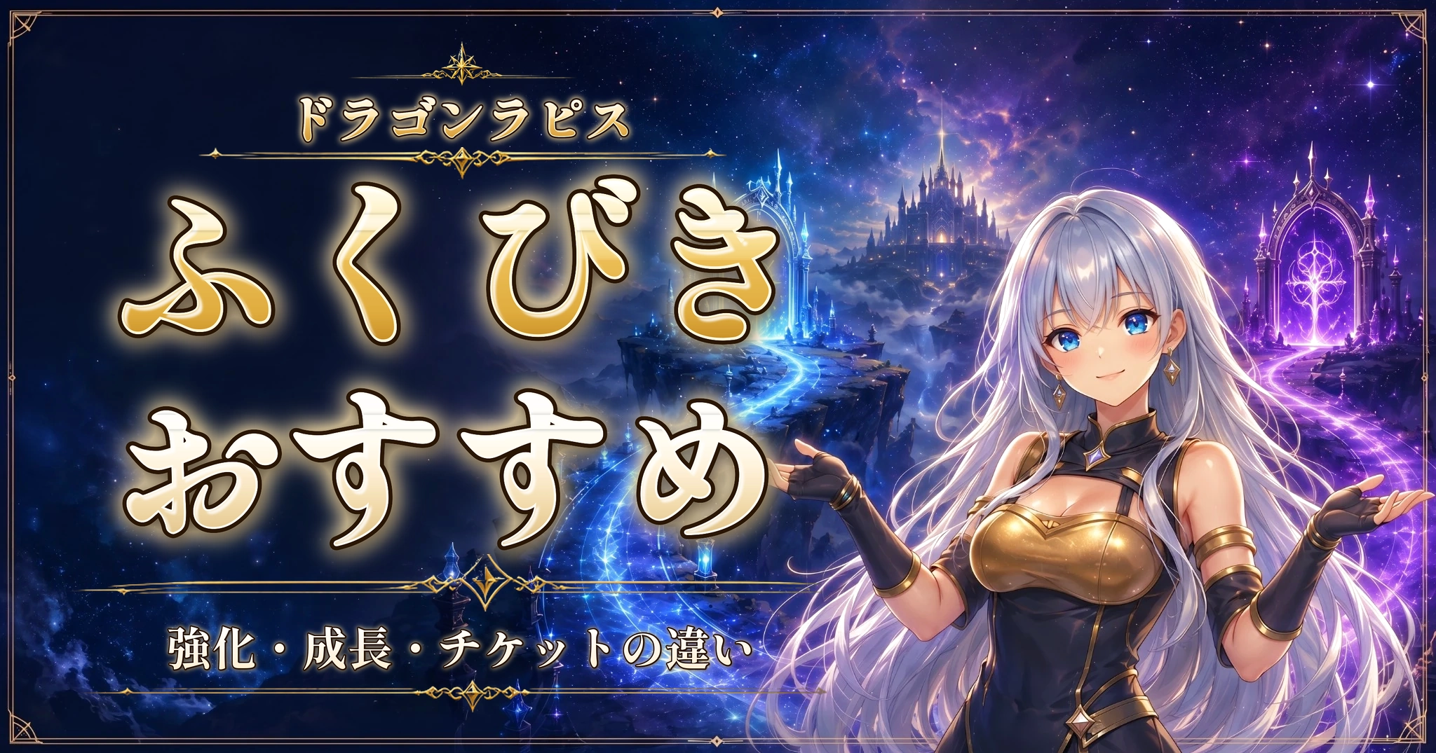 ドラゴンラピスのふくびきおすすめ｜強化・成長・チケットの違い