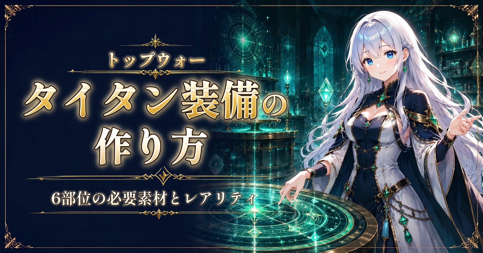 トップウォーのタイタン装備の作り方｜6部位の必要素材とレアリティ