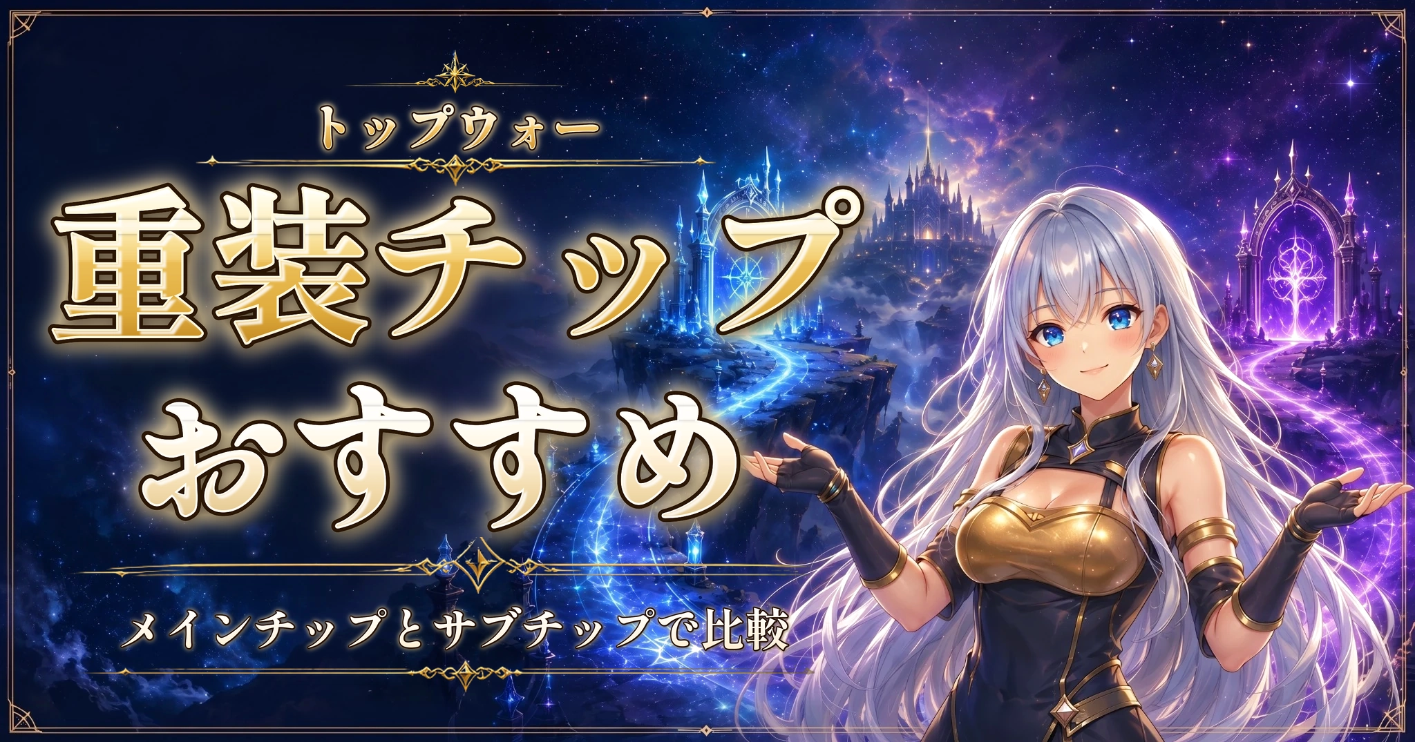 トップウォーの重装チップおすすめ｜メインチップとサブチップで比較