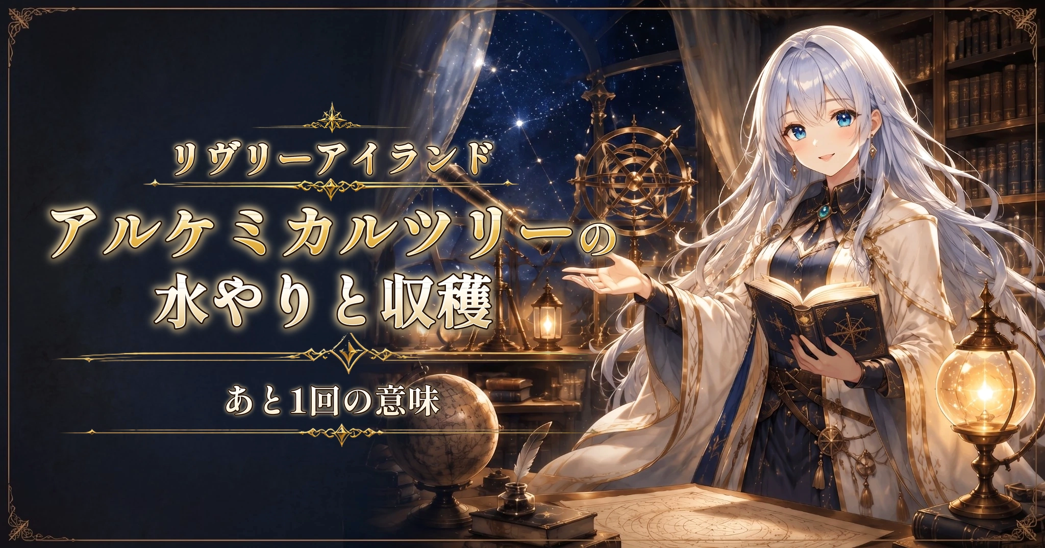 リヴリーアイランドのアルケミカルツリーの水やりと収穫｜あと1回の意味
