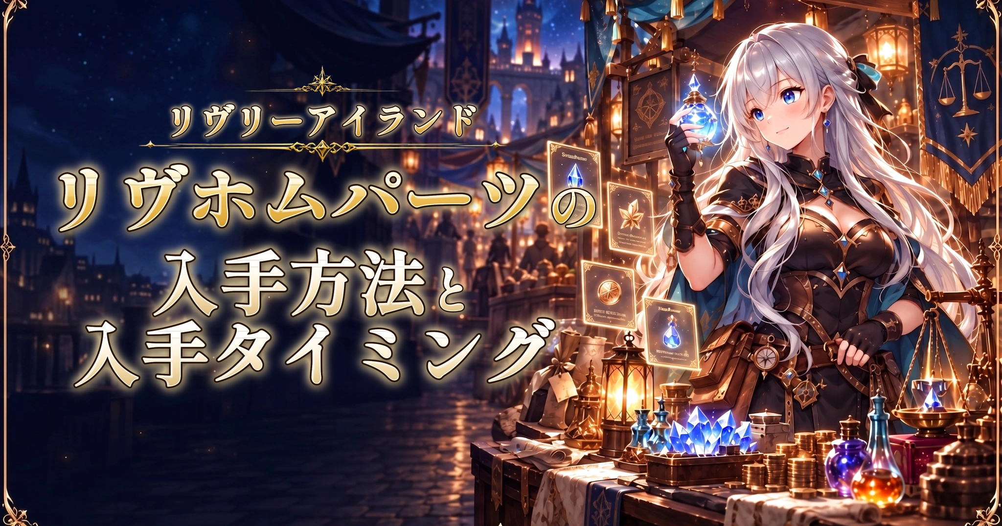 リヴリーアイランドのリヴホムパーツの入手方法と入手タイミング