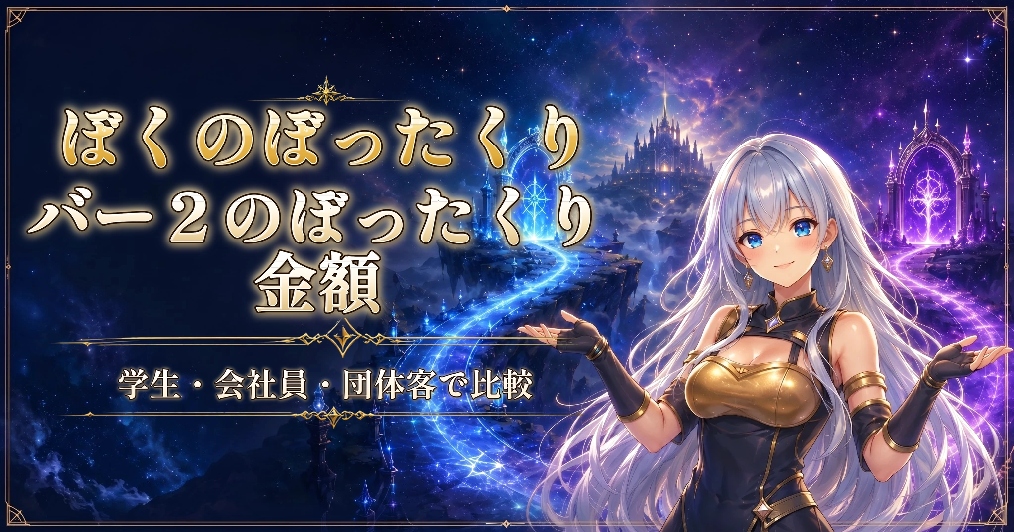 ぼくのぼったくりバー２のぼったくり金額｜学生・会社員・団体客で比較