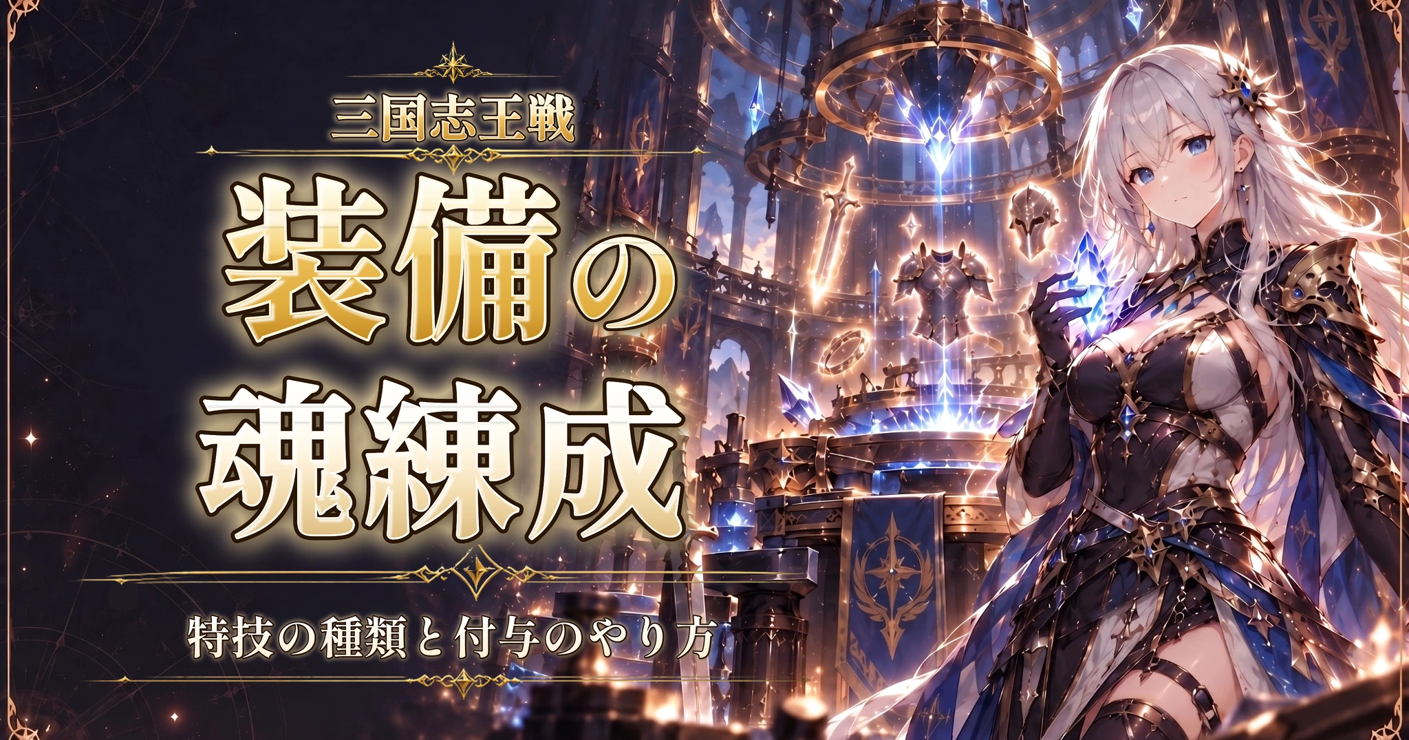 三国志王戦の装備の魂練成｜特技の種類と付与のやり方