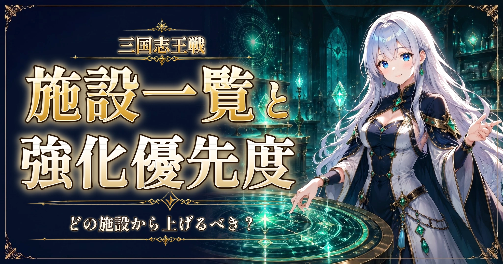 三国志王戦の施設一覧と強化優先度｜どの施設から上げるべき？