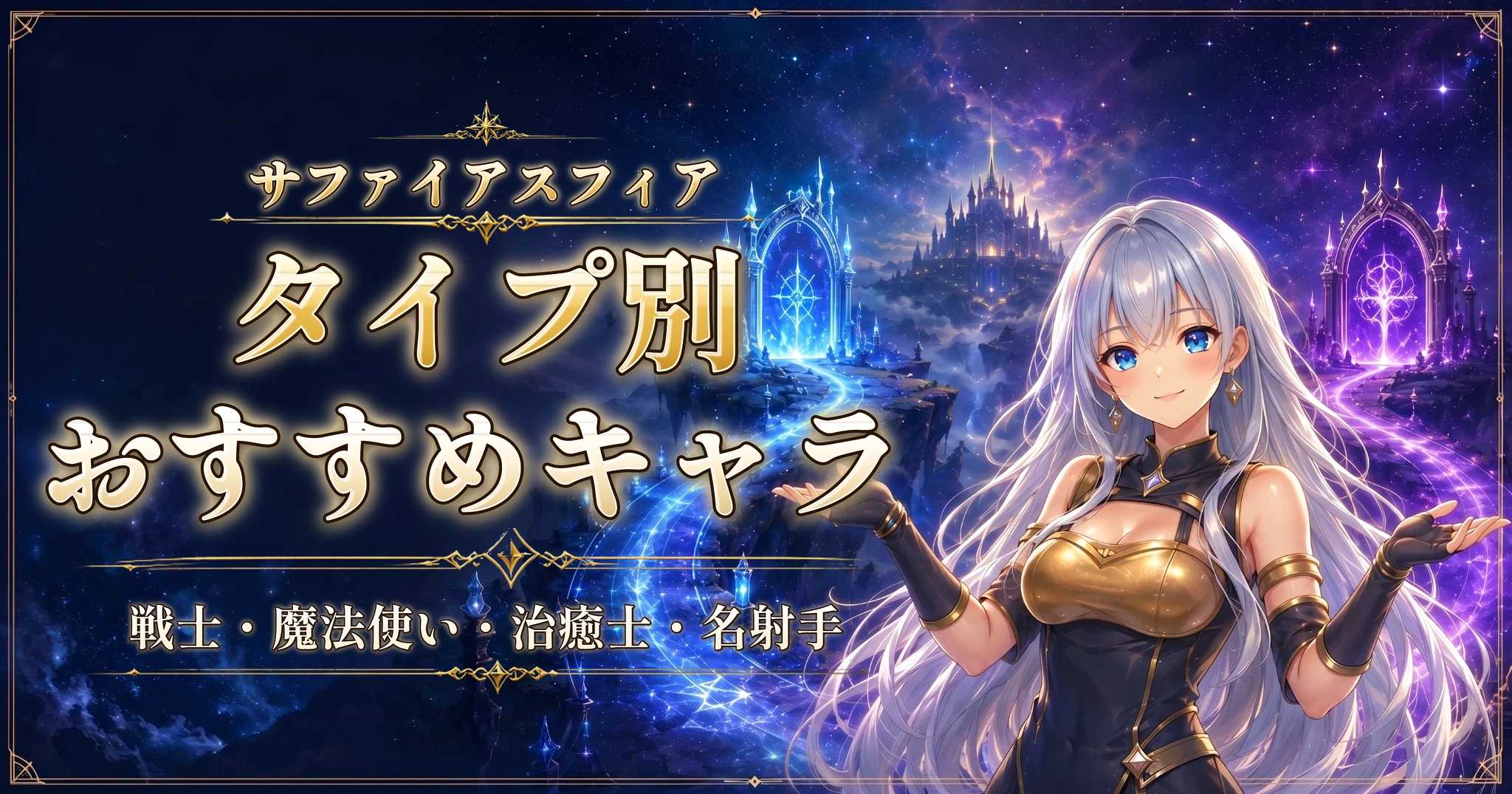 サファイアスフィアのタイプ別おすすめキャラ｜戦士・魔法使い・治癒士・名射手